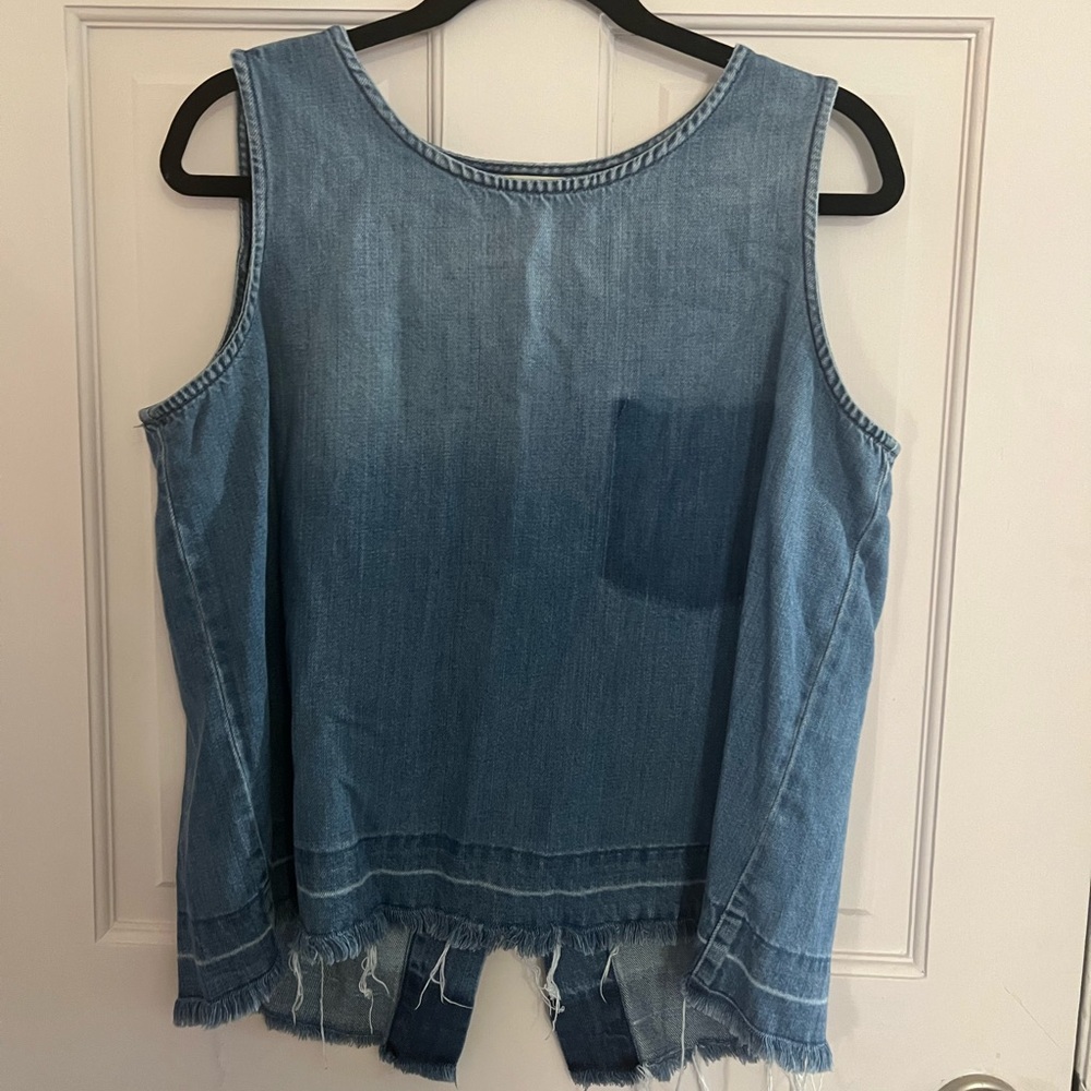 Anthropologie Cloth and Stone Denim Tank